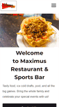 Mobile Screenshot of maximusrestaurantandsportsbar.com